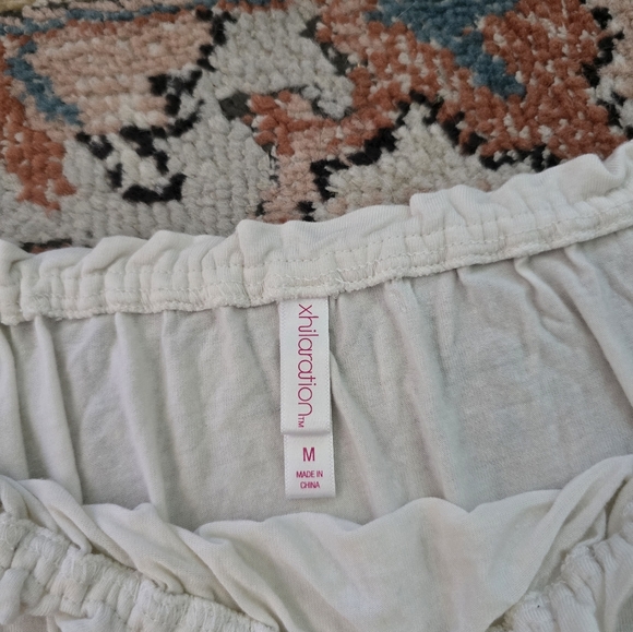 Women's off the shoulder boho top with bell sleeves - Picture 4 of 6